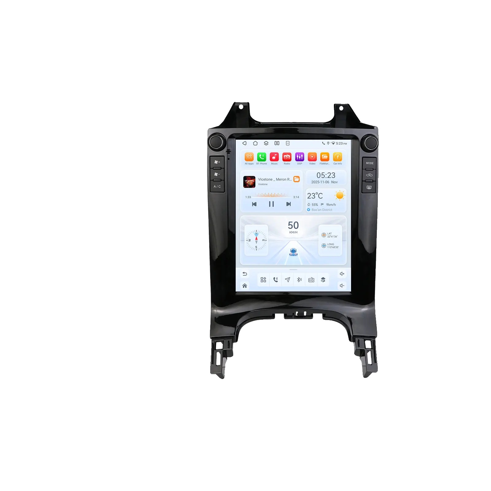 Autoradio, Multimedia-player, Touchscreen, Kompatibel Mit Peugeot 3008 2010-2017 Gps, Qs2 (8kern 4g 32g)