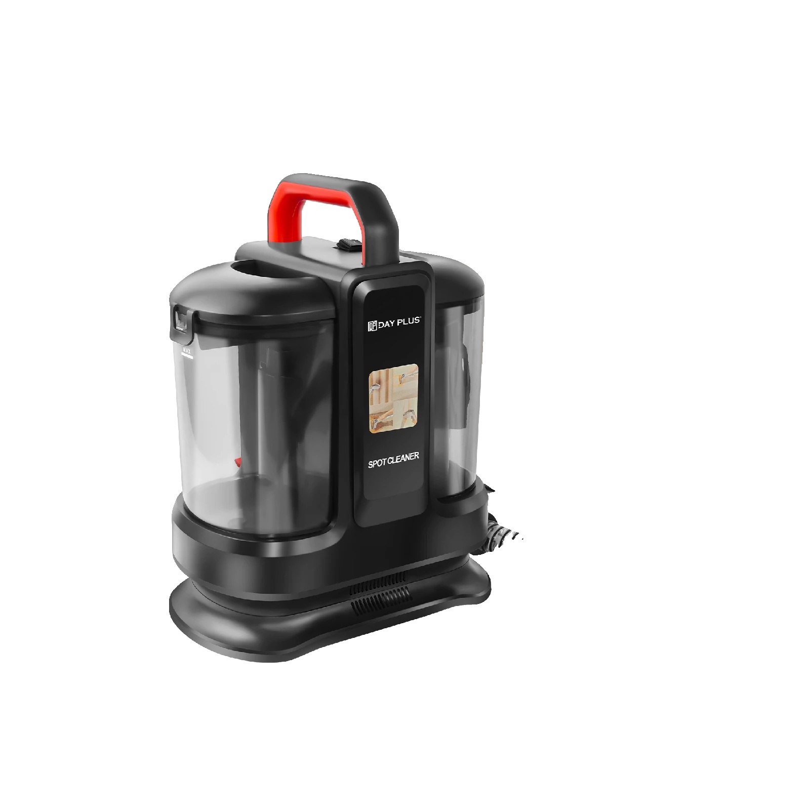 Fleckentferner, 400w Leistung, 1,2l Frischwassertank, 0,6l Schmutzwassertank, 29 X 16 X 32,5 Cm Abmessungen, ≤ 84 Db Geräuschpegel