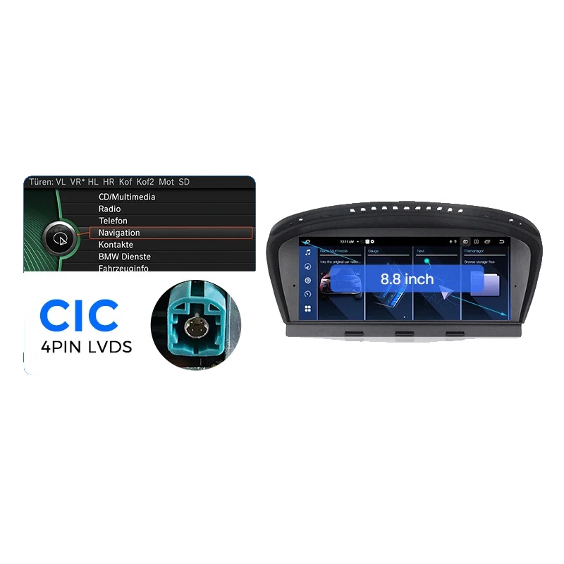 Auto-multimedia-player, Smartphone-kompatibilität, Navigationssystem, Kompatibel Mit Bmw 5er-serie, Bme60b-mnxa-om