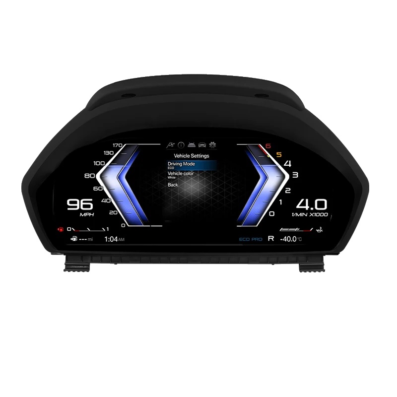 Digitales Dashboard, 12,3 Zoll Led, Kompatibel Mit Luxusautomodellen, Mit Carplay & Mit Glasfaser