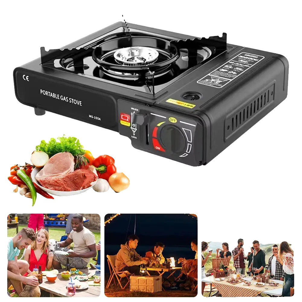 Gasherd, 2400 Watt, Einzelbrenner, Kompaktes Design, Kochen Im Freien, Automatische Abschaltung