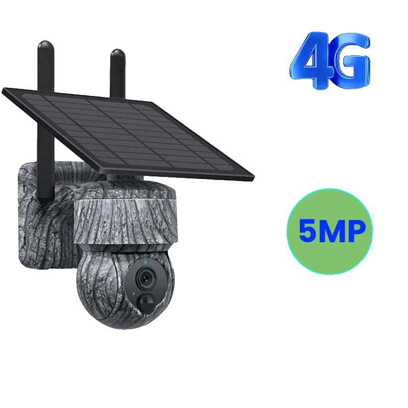 Wildkamera, 5mp Hochauflösung, Solar Betrieben, 5mp 4g
