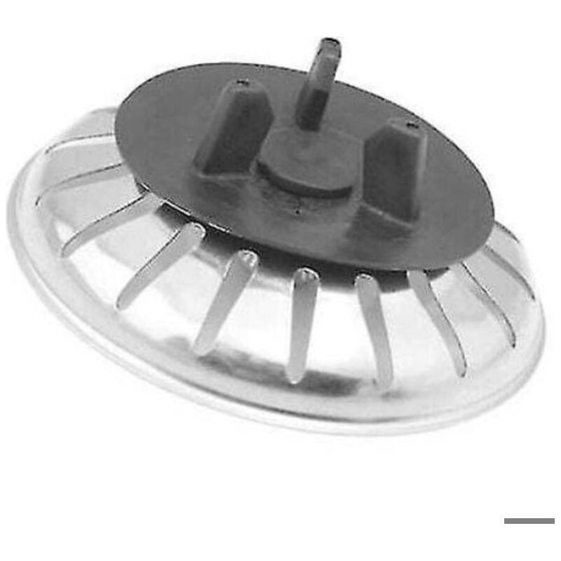 Bouchon De Lavabo - - Compatible Ikea Atlant/domsj - Acier Inoxydable - Filtre 80 Mm - Caoutchouc 55 Mm