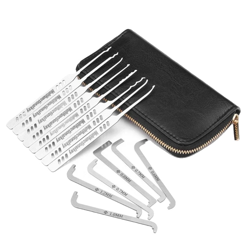 Lockpicking-set, Langlebiger Edelstahl, Vielseitige Picks, L
