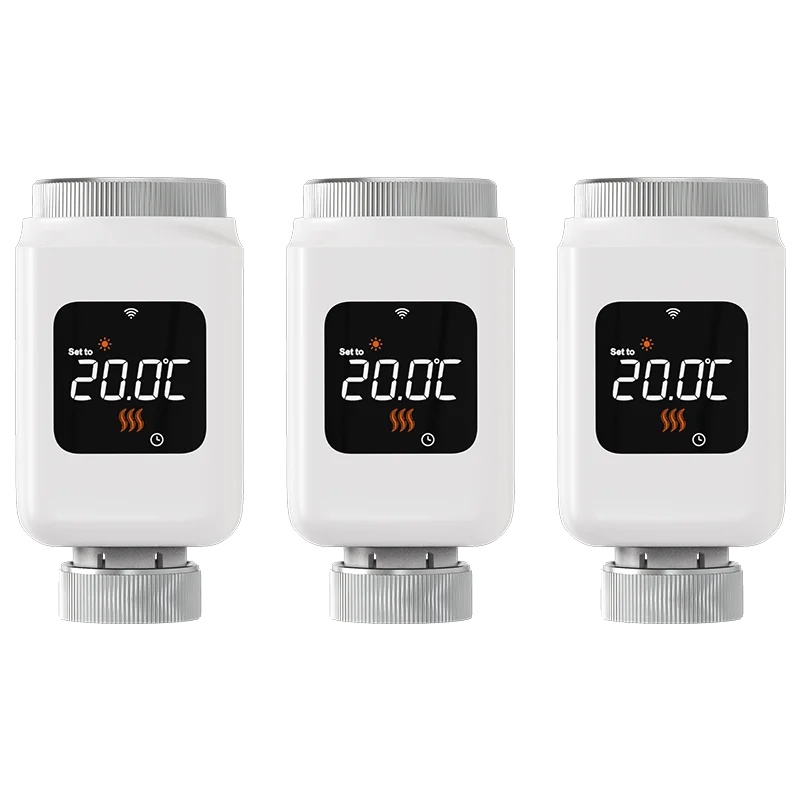 Heizkörperthermostat, Wi-fi-steuerung, Sprachassistenten-kompatibel, 3stk