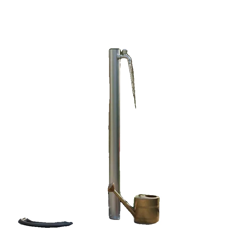 Wassersäule, Edelstahlmaterial, Gartenkompatibilität, Weiss