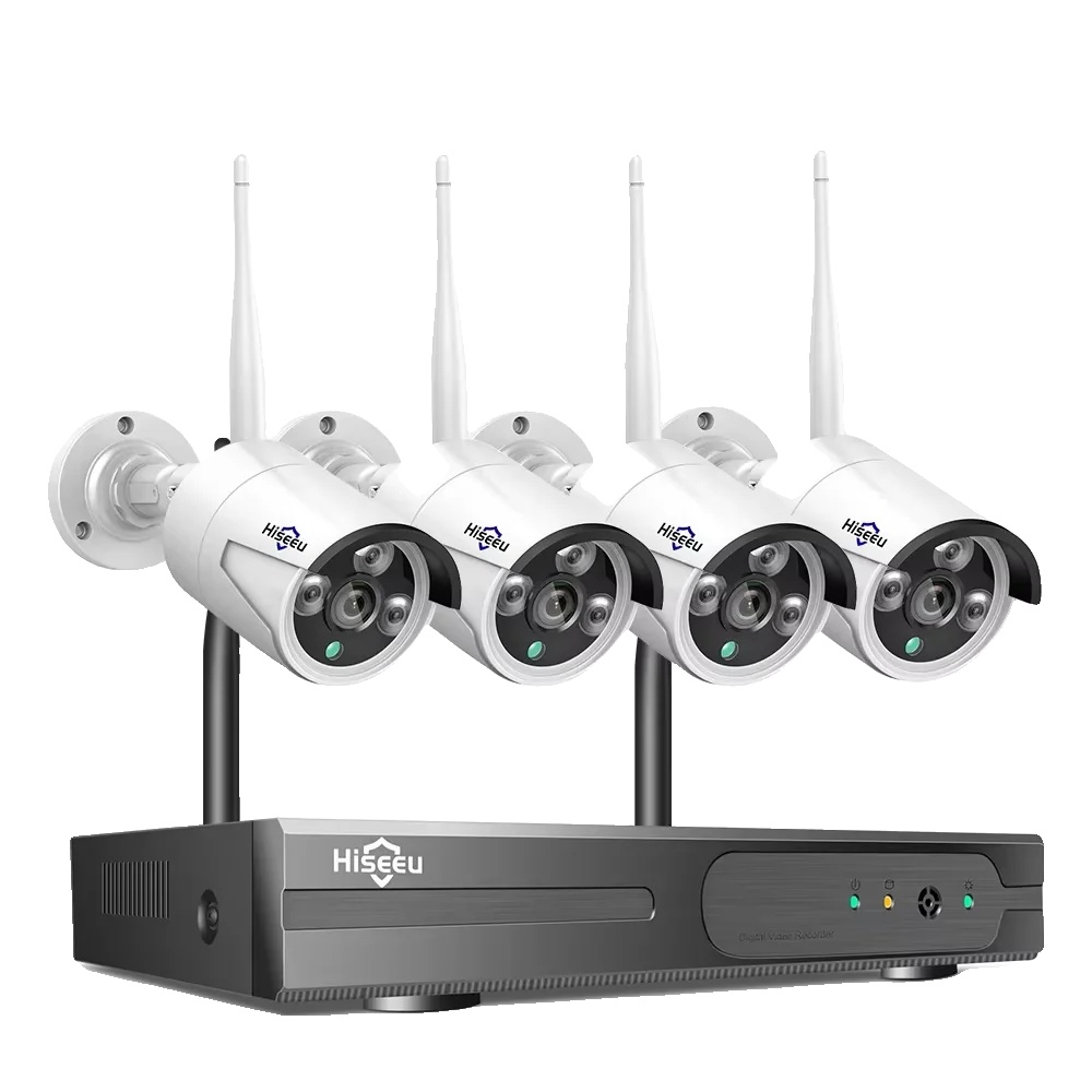 Überwachungssystem, Ki-humanoiderkennung, Nachtsichtfähigkeit, 16ch 4pcs 5mpcamera, Keine