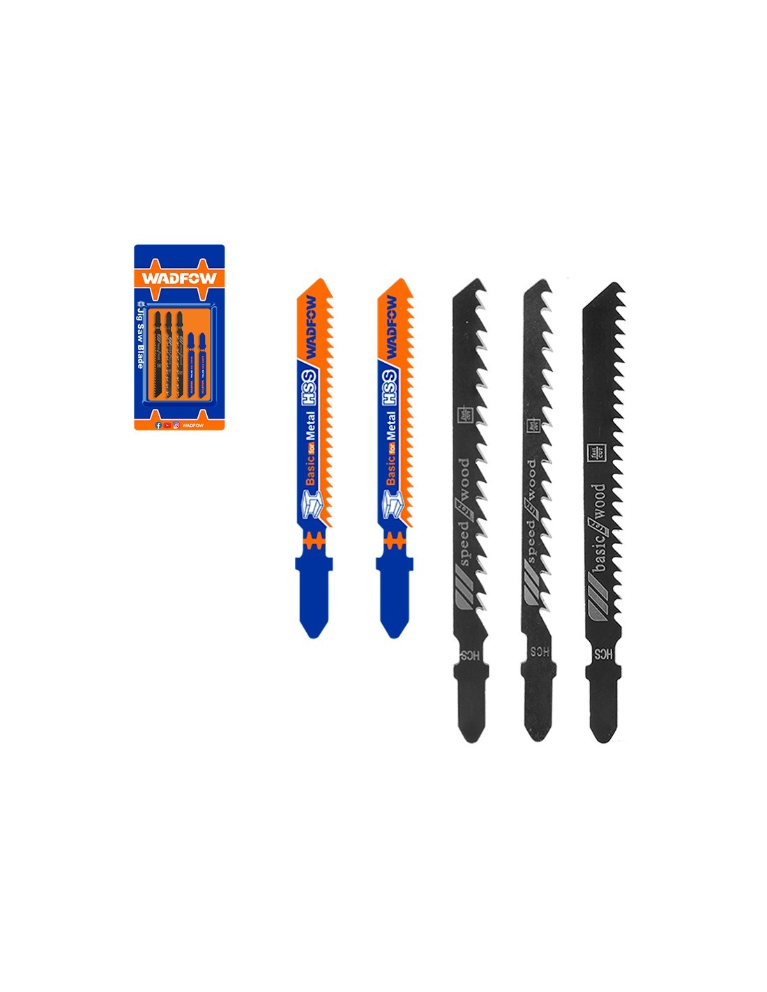 5-teiliges Sägenblatt-set Für Stichsäge Wadfow T111c T144d T244d Hcs T118a T118b Hss