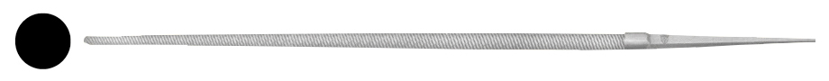 Erizo Mechanische Feile Mit 6" Mittelfeiner Körnung Und Runder Form Für Präzises Arbeiten.
