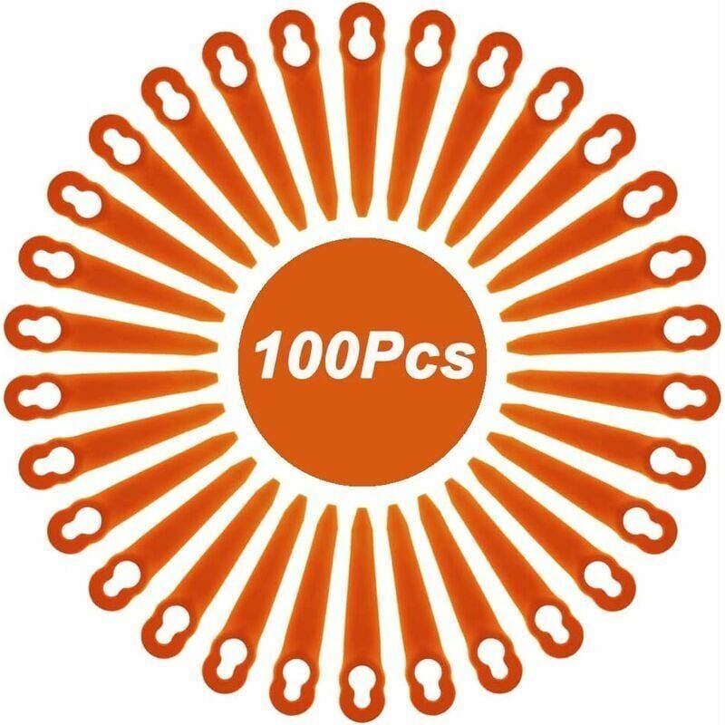 Kaelt - Aougo – Lot De 100 Lames En Nylon Pour Coupe-bordure Stihl Polycut 2-2 3-2 – Remplacement Pour Fsa 45 57 Fse 52 – Longueur 90mm