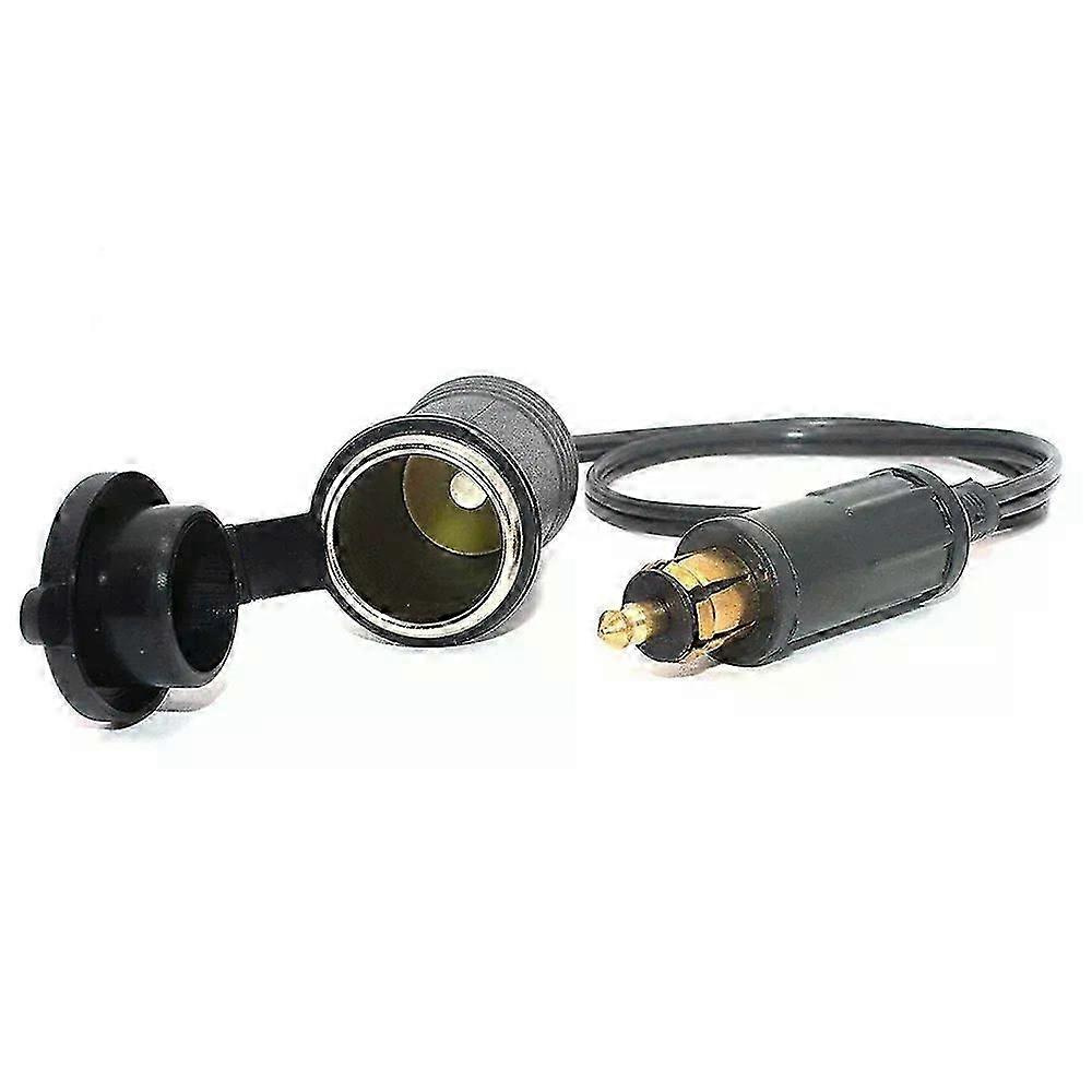 30 Cm Verlängerungsadapter Für Hella Din-stecker Auf Standard-zigarettenanzünderbuchse (din-stecker) – Passend Für Europäische Motorräder – Jxlgv