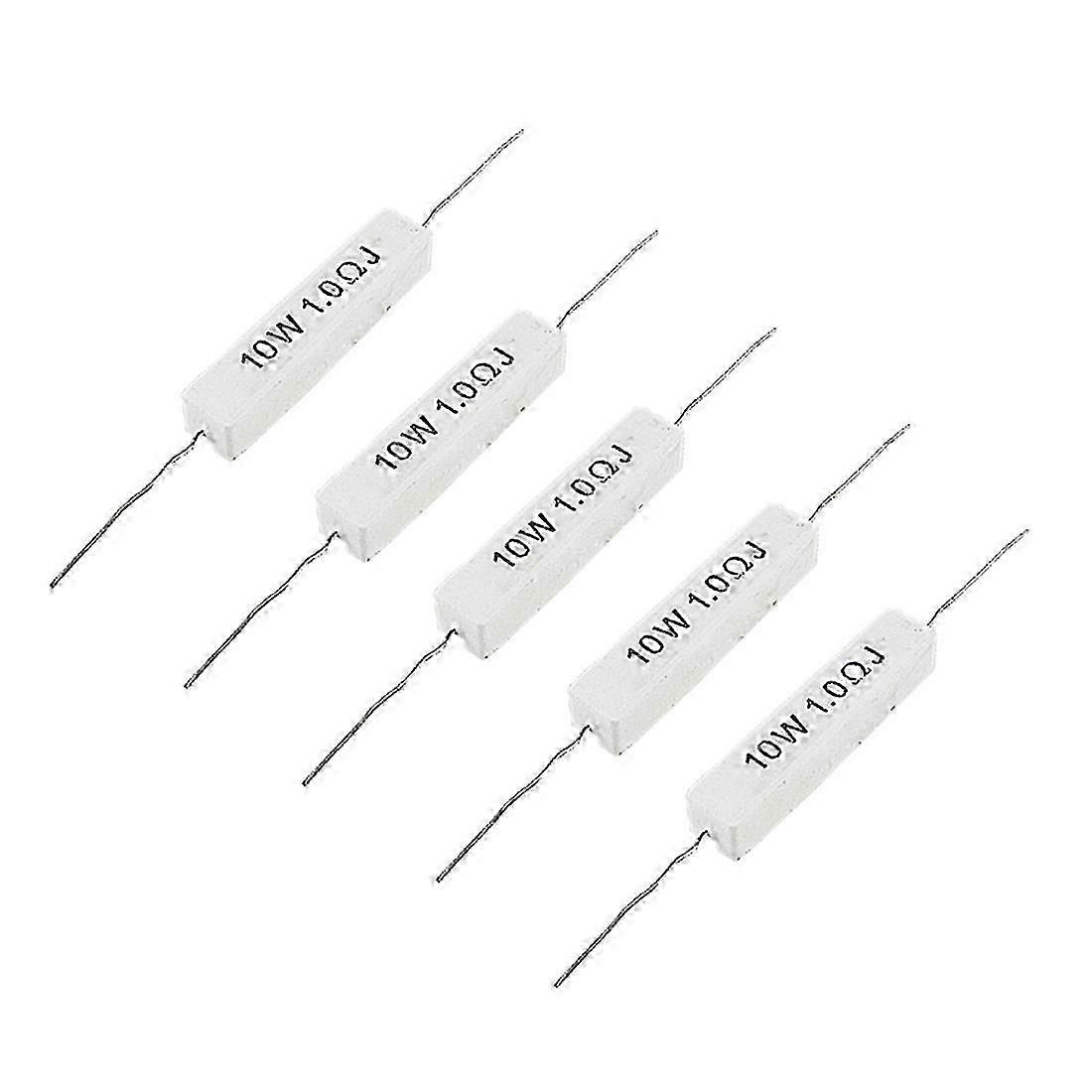 1,0 Ohm 10w Drahtwiderstand Aus Keramik, 5 Stück - Jxlgv