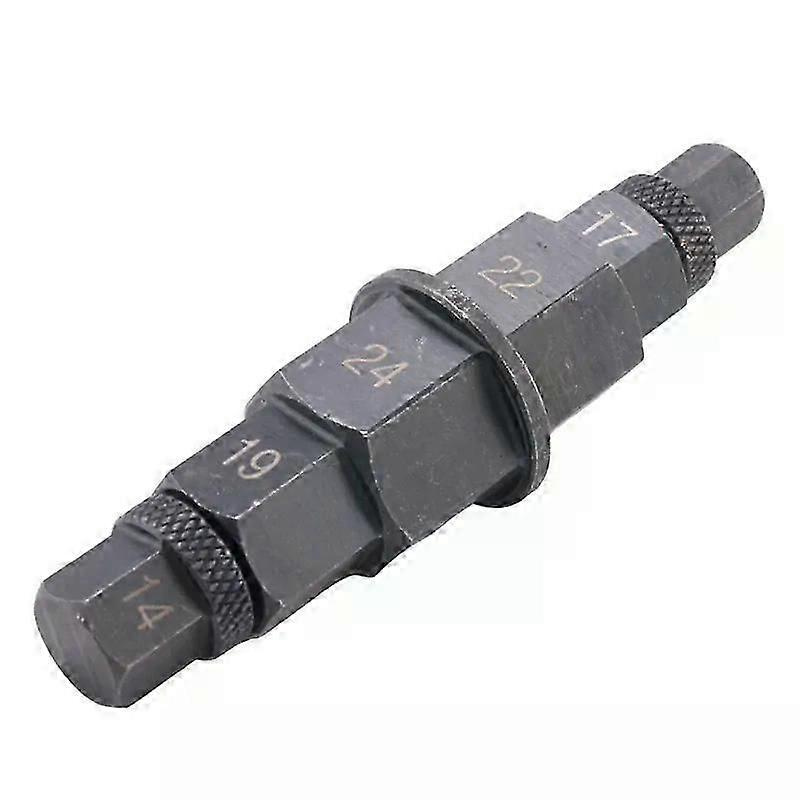 Sechskant-achsenwerkzeug Passend Für Motorradteile Vorderachse Rad 12 14 17 19 22 24 Mm 6-in-1 Motorrad-spindel-steckschlüssel-adapterwerkzeug 3/8 Zoll-jxlgv