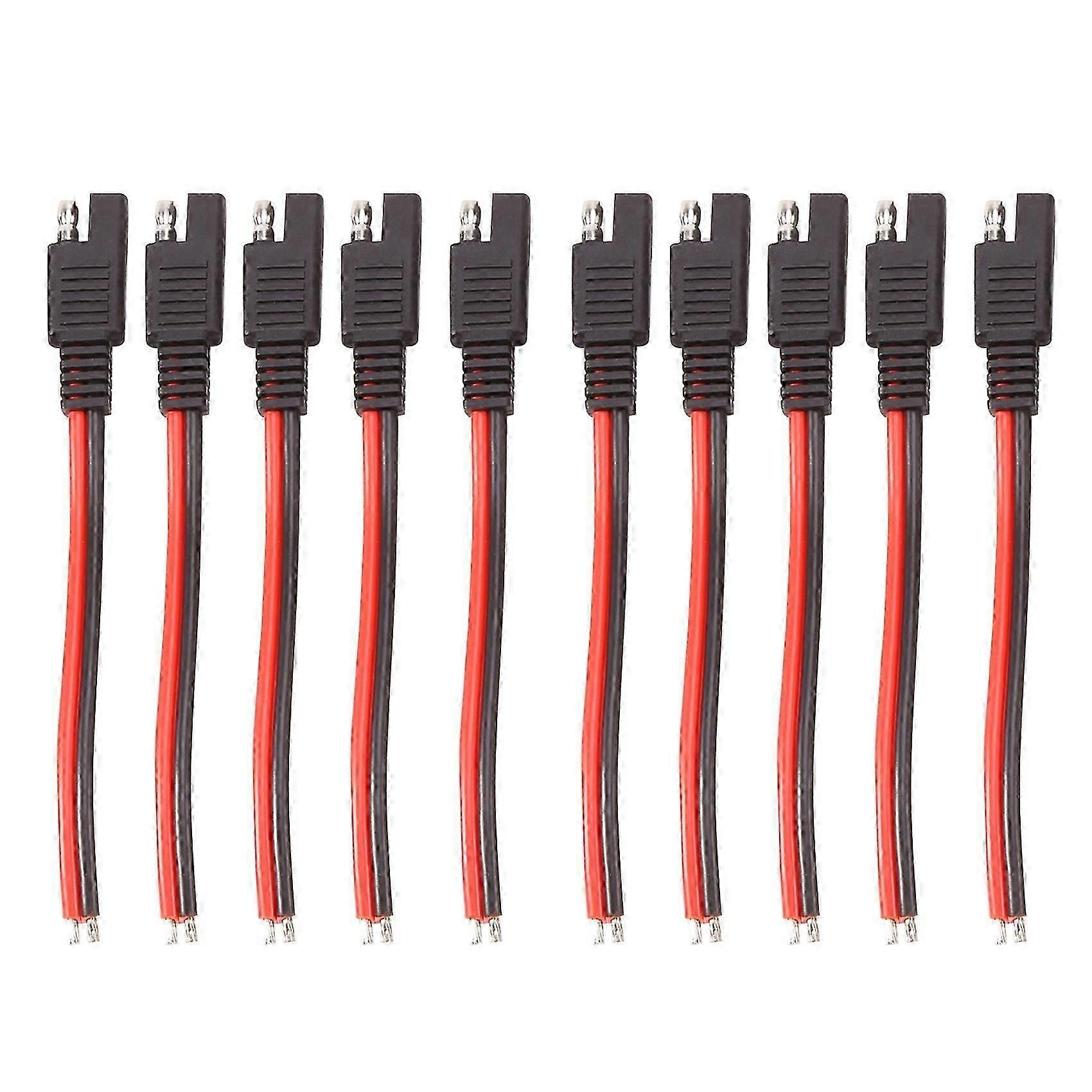10 Stück 15 Cm Sae 2-poliger Schnellverbinderstecker 14 Awg Sae Verlängerungskabelbaum Für Motorrad-solarpanel-jxlgv