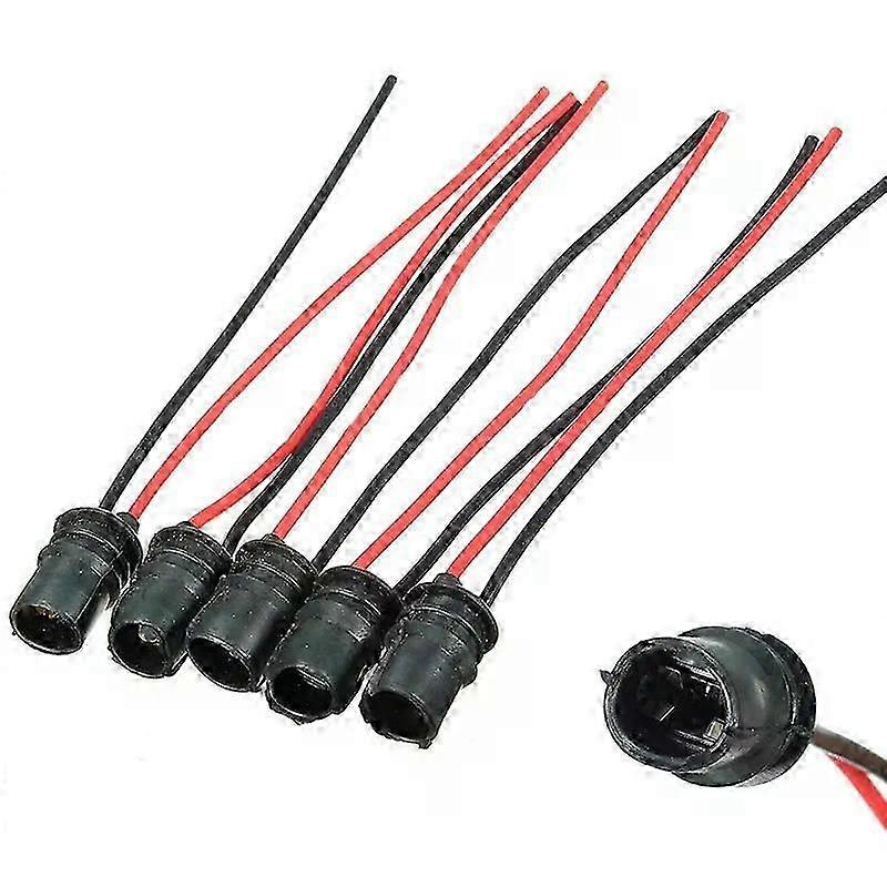 10 Stück T10 W5w 147 501 Rundfassungen, Lampenfassung, Positionsleuchtenhalter, Anschlusskabel, Lampenkabelbaum, 10-mm-loch, Lampenfassungssockel, Anschluss-jxlgv