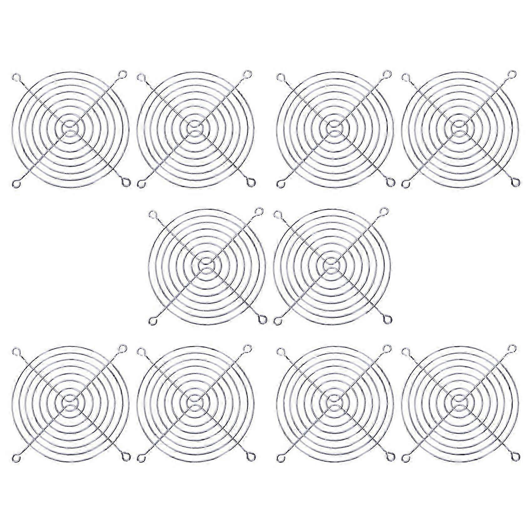 10 X Fingerschutzgitter Aus Metalldraht, Kompatibel Mit 120 X 120 Mm Computergehäuselüftern – Jxlgv