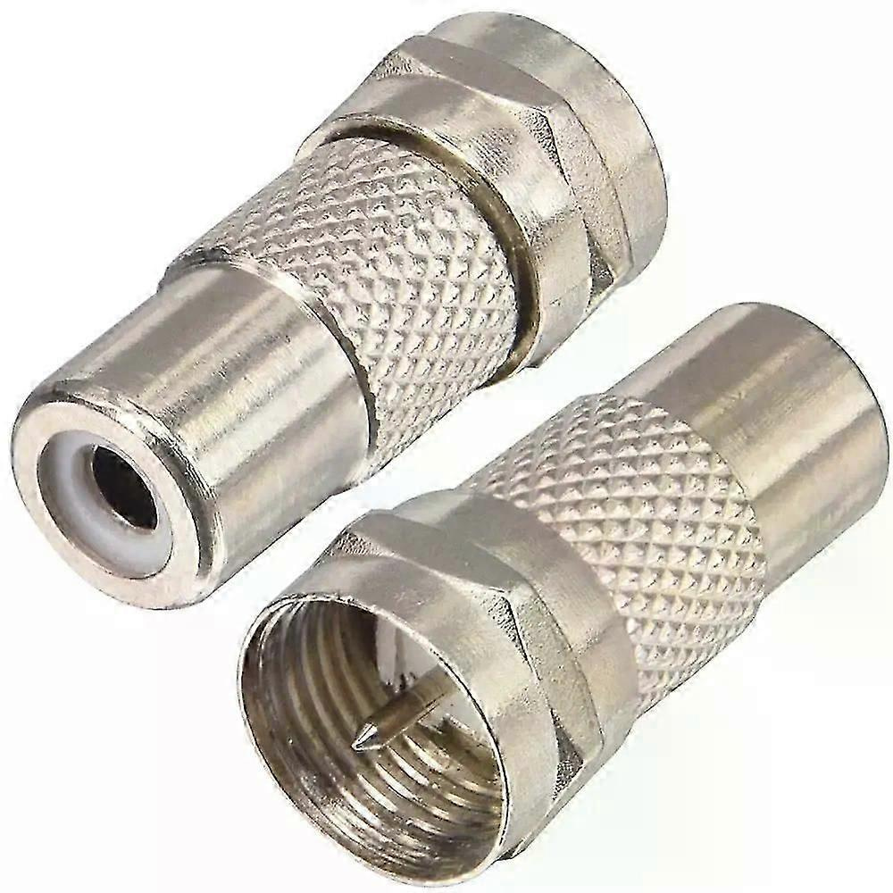 100 Stück F-stecker Auf Rca-buchse Rf-video-tv-kabeladapter Passend Für Atari 2600/7800 Sega/coleco/commodore Spielsysteme - Jxlgv