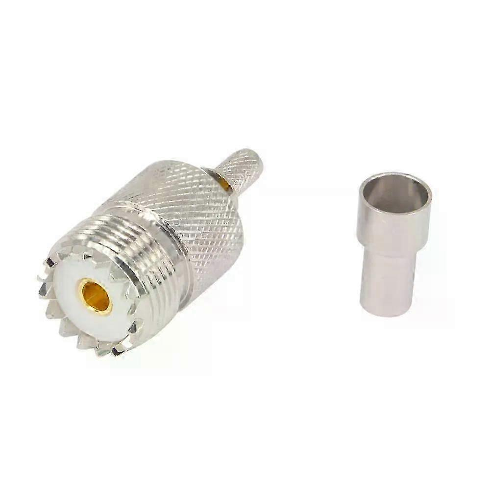 100 Stück Uhf-buchsen So239 So-239 Fenstercrimp Rg58 Rg142 Lmr195 Rg400 Hf-steckverbinder-jxlgv