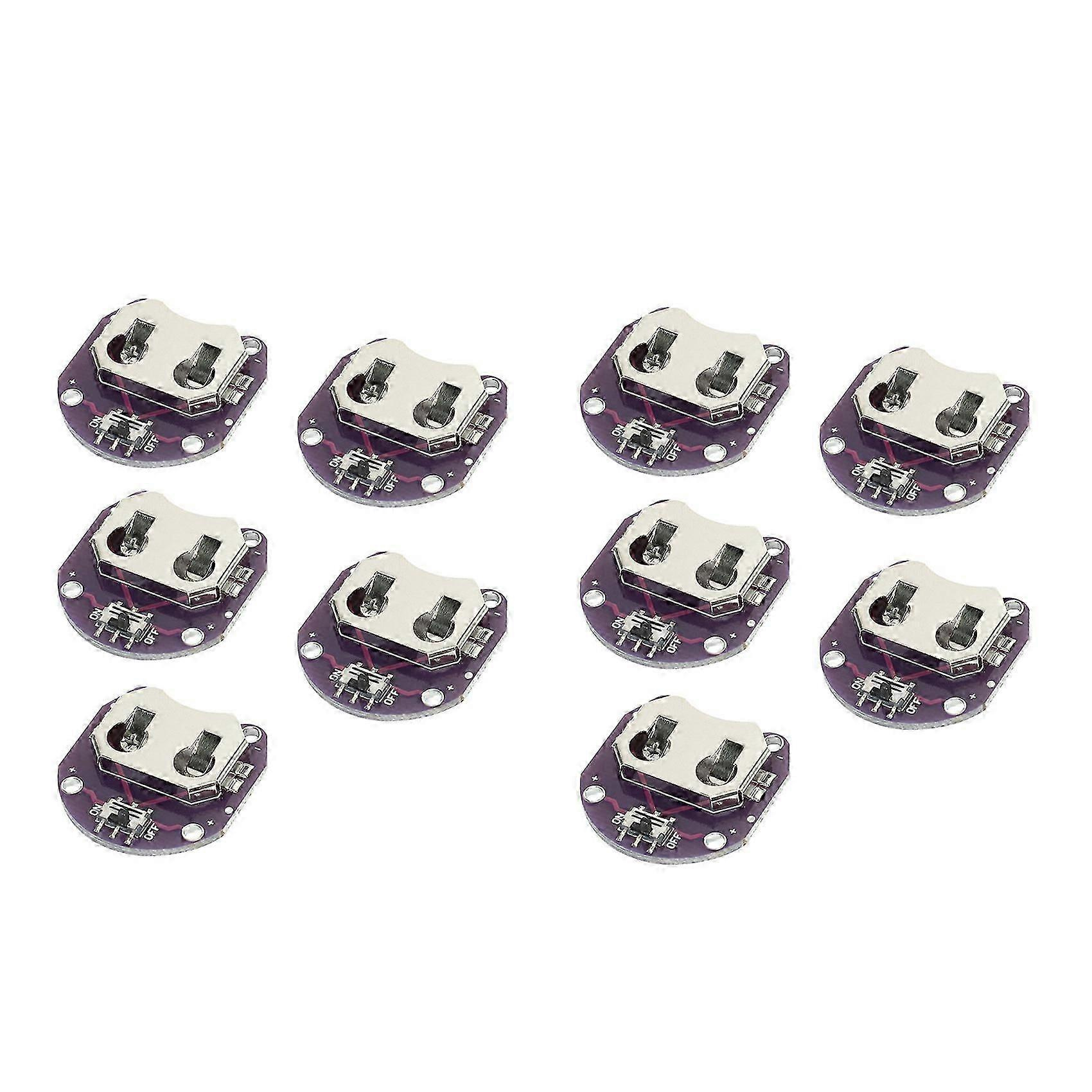 10x Lilypad Knopfzellen-batteriehalter Cr2032 Batteriemontagemodul Kompatibel Mit Arduino-jxlgv