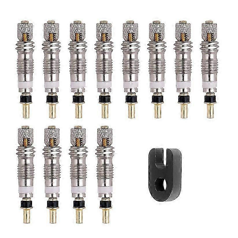 12-teiliges Set Presta-ventil-messingkern-werkzeug, Reifenservice-ersatzteile, Reifenluftventil-jxlgv