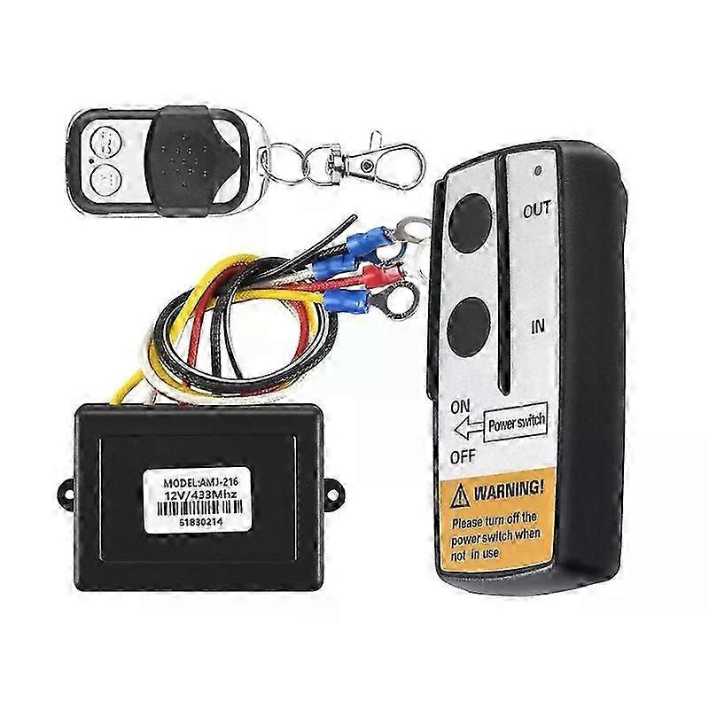 12v 12volt 50ft Seilwinden-funkfernbedienungsset Passend Für Lkw, Jeep, Atv Warn Ramsey-jxlgv