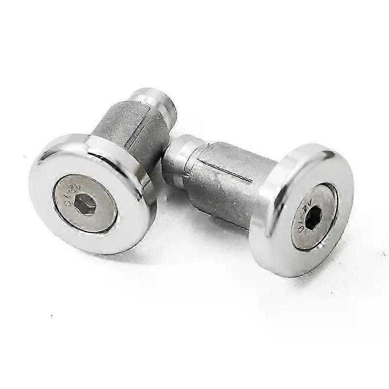 135-18mm Nachrüst-motorradlenker Universal-lenker Aus Cnc-gefrästem Aluminium, Silber, Mit Balance-block-lenkerendkappe (durchmesser 22mm) - Jxlgv