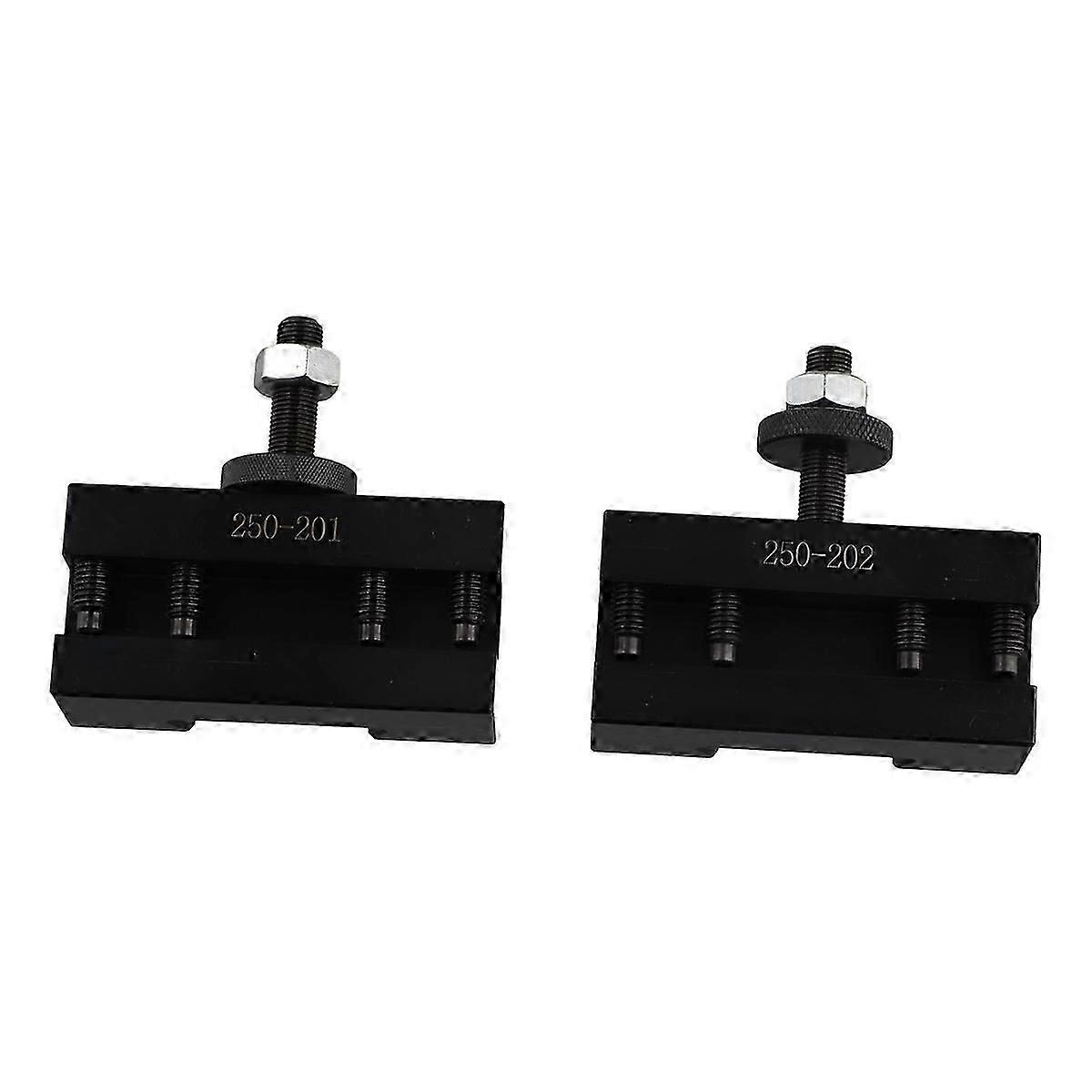 2 Stück Schnellwechsel-werkzeughalter Für Cnc-drehmaschinen, Plandrehhalter Für Drehmaschinen – 250-201 & 250-20-jxlgv