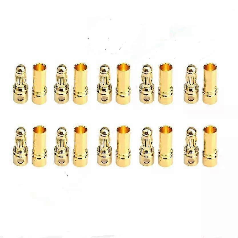 2/5/10 Paar Vergoldete 35-mm-bananenstecker (männlich/weiblich) Passend Für Rc-lipo-akkus, Modellbau-jxlgv