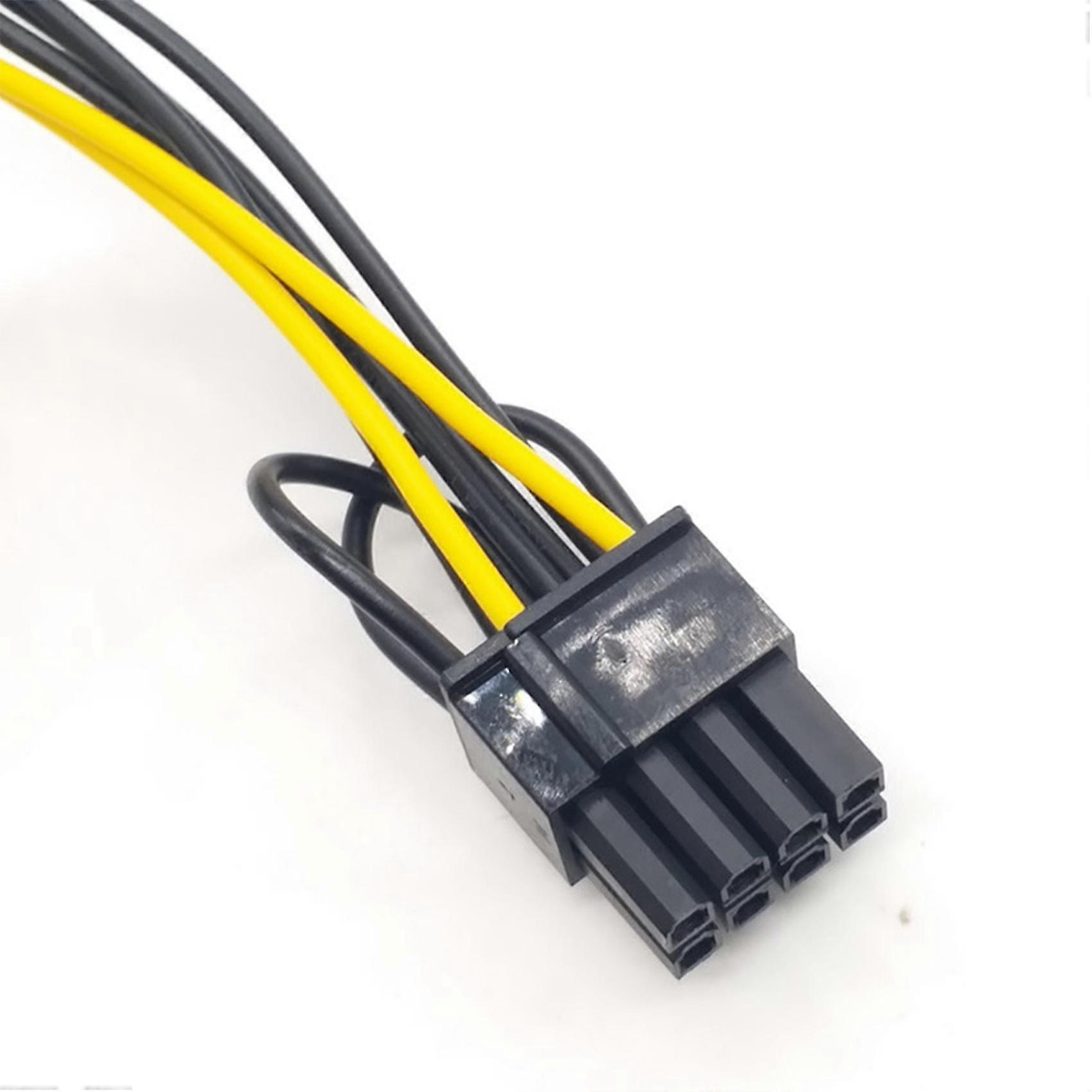 20 Stück 15-pin Sata-stecker Auf 8-pin (6+2) Pci-e-stromversorgungskabel, 20 Cm Sata-kabel, 15-pin Auf 8-pin, 18 Awg-draht Für Grafikkarten – Jxlgv