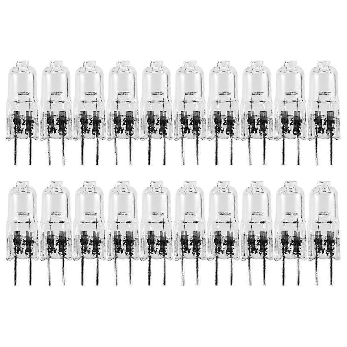 20 Stück G4-halogenlampen, 20 W, 12 V, 2-polig, Klar, Für Herdbeleuchtung, Signal-jxlgv