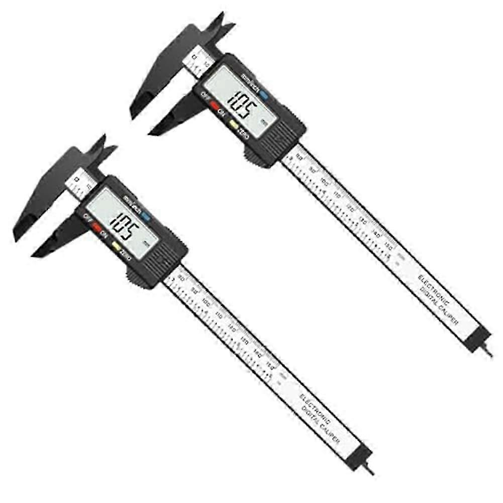 2er-pack Digitaler Messschieber, 0-6 Zoll Elektronischer Digitaler Messschieber Mit Großem Lcd-display, Automatischer Abschaltfunktion-jxlgv
