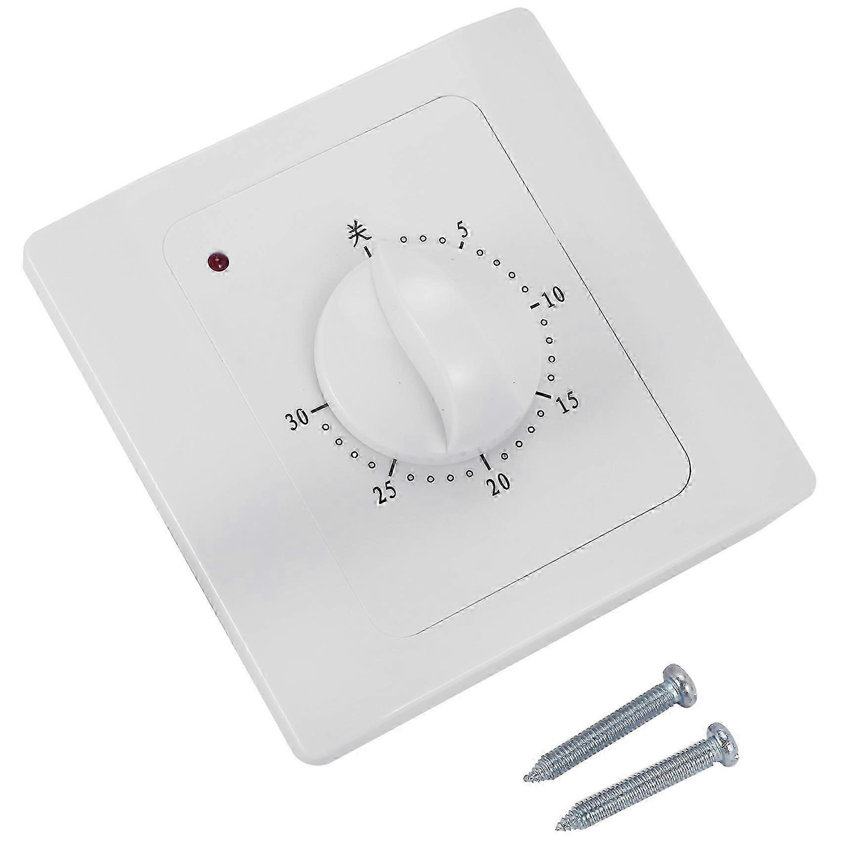 2x Wechselstrom 220v 10a 30-minuten-countdown-timer-schalter, Elektrischer Digitaler Zeitschalter, Steckdosen-drehknopf, Mechanisch - Jxlgv