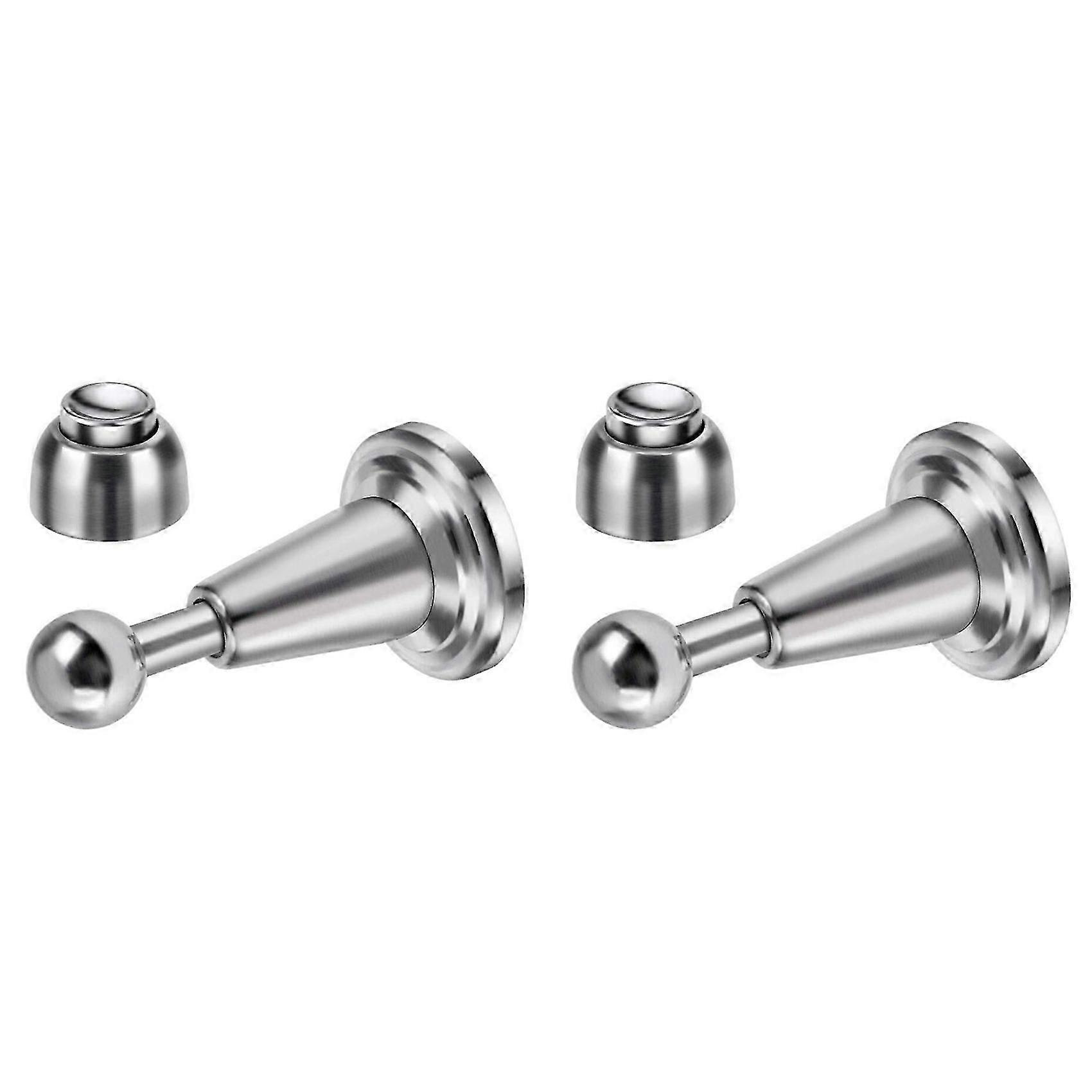 2x Türstopper, Magnetischer Türstopper Mit Geräuscharmer Türabsaugung, Edelstahl, Hydraulische Türabsaugung - Jxlgv