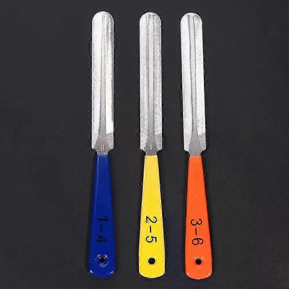 3-teiliges Set Polierfeilen Für Gitarrensättel, Langlebige Diamantfeilen Für Gitarrenschlitze, Reparaturwerkzeuge Für Gitarrenbauer, Wartung Von Saiteninstrumenten - Jxlgv