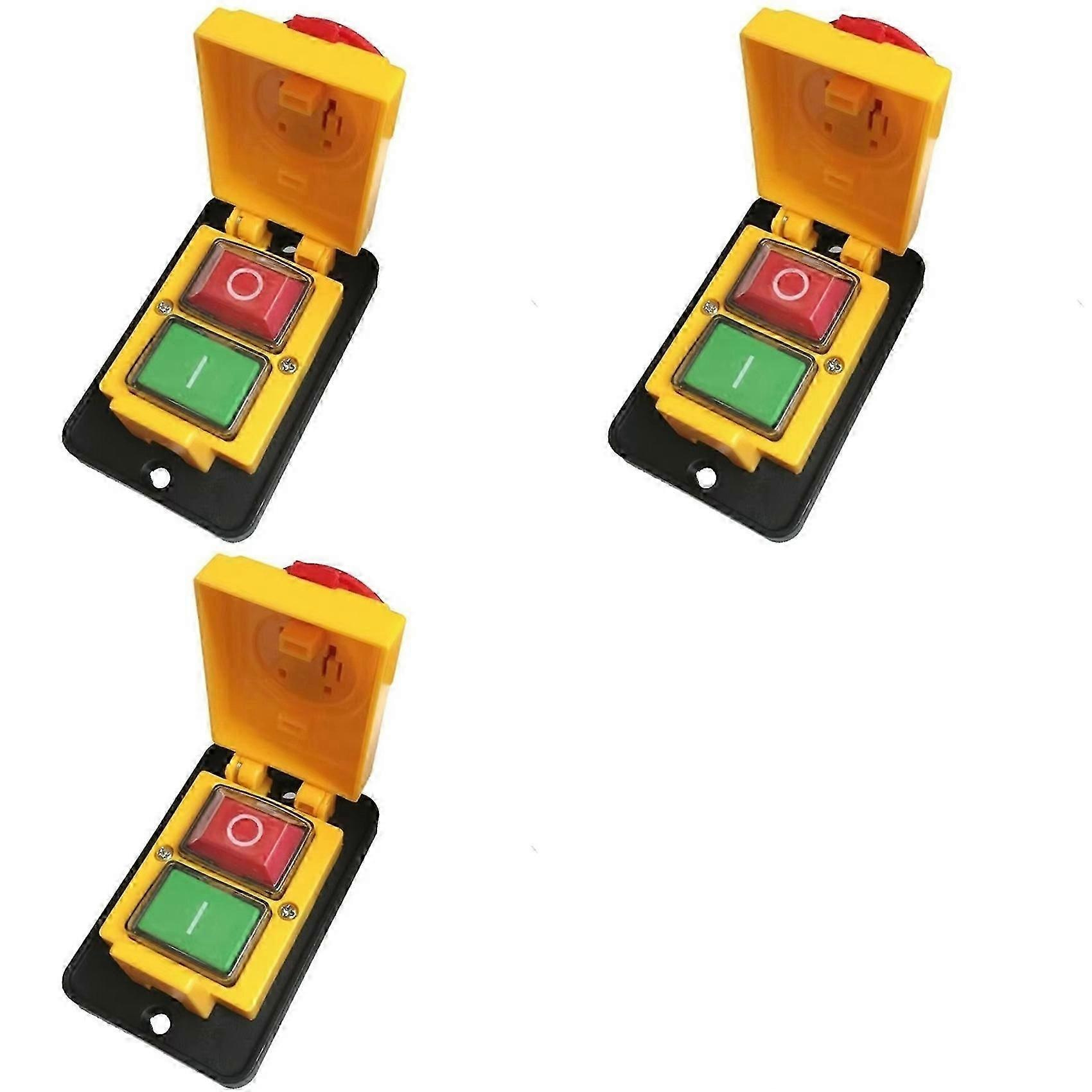 3x Dz05 7-poliger 400v Ip55 Dreiphasen-elektromagnetischer Not-aus-drucktaster-jxlgv