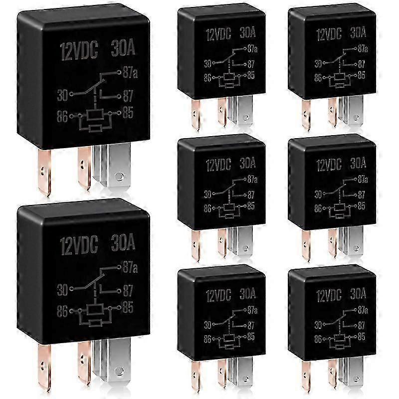 5-poliges Relais 12v 30a Mehrfachrelais, Hochleistungsrelais Für Automotoren, 8 Stück - Jxlgv