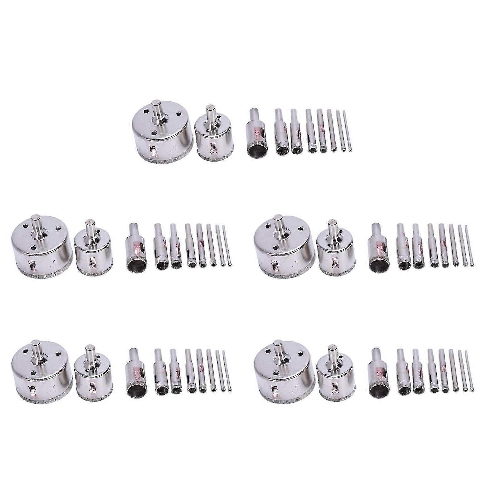 50-teiliges Diamant-lochsägen-set (3–50 Mm) Für Fliesen, Keramik, Marmor Und Glas – Jxlgv