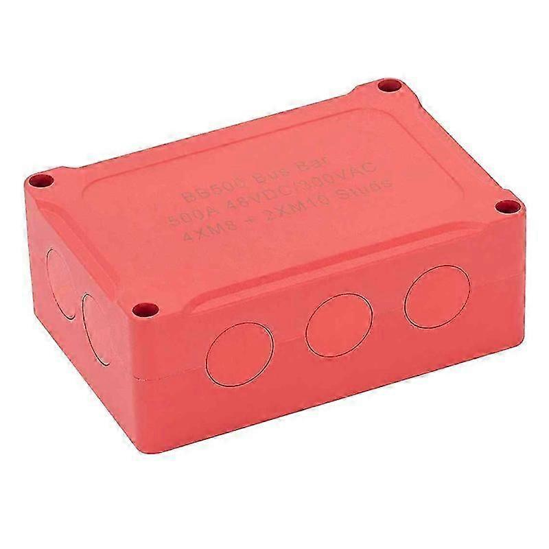 500-a-schiffssammelschiene, 48-v-kfz-stromverteilerblock, Rot-jxlgv