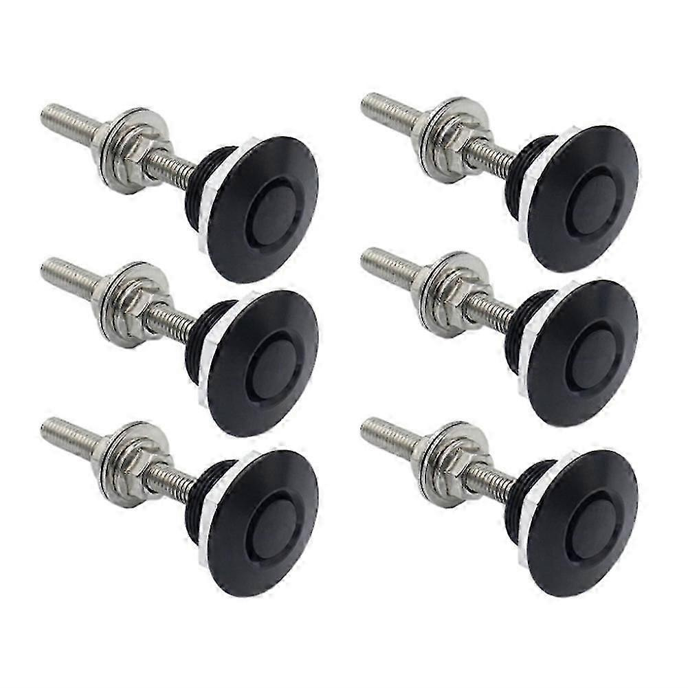 6er-set 1,25-zoll-motorhaubenstifte Aus Aluminium – Schnellverschluss-verriegelung Für Stoßstange, Kennzeichenhalterung, Druckknopf Für Motorhaube – Jxlgv