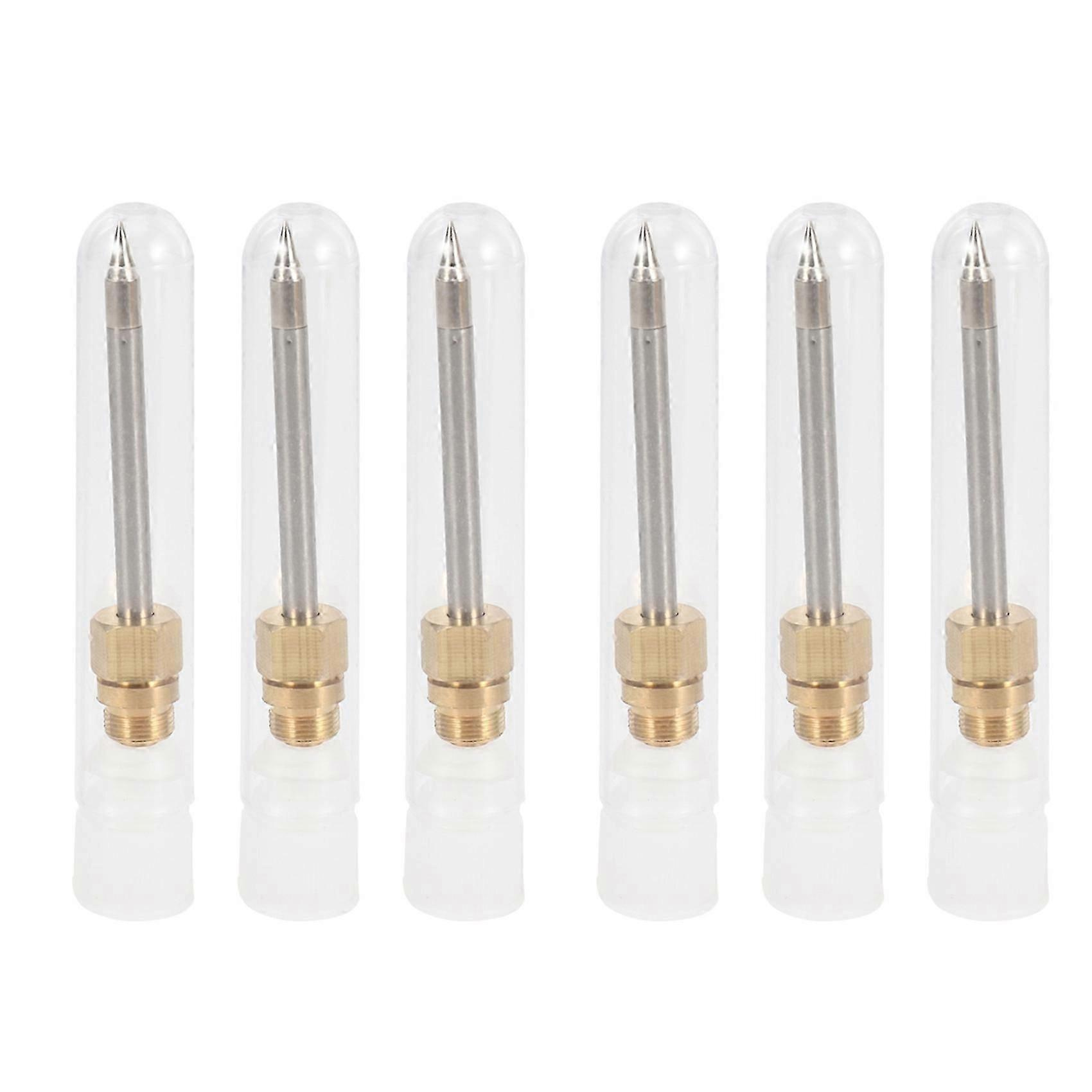 6x 510-schnittstelle Lötspitze Mini Tragbarer Usb-lötkolben Spitze Schweiß- Und Reparaturzubehör, Spitz-jxlgv