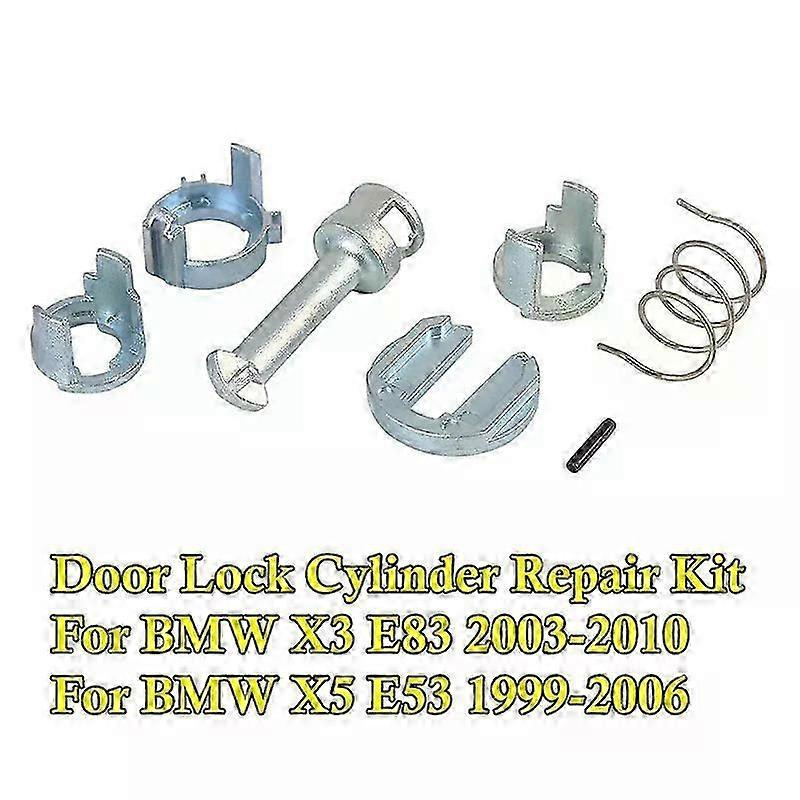7-teiliges Türschlosszylinder-reparaturset Aus Zinklegierung, Passend Für Bmw X5 E53 (1999–2006) Und X3 E83 (2003–2010), Vorne Links Und Rechts – Jxlgv