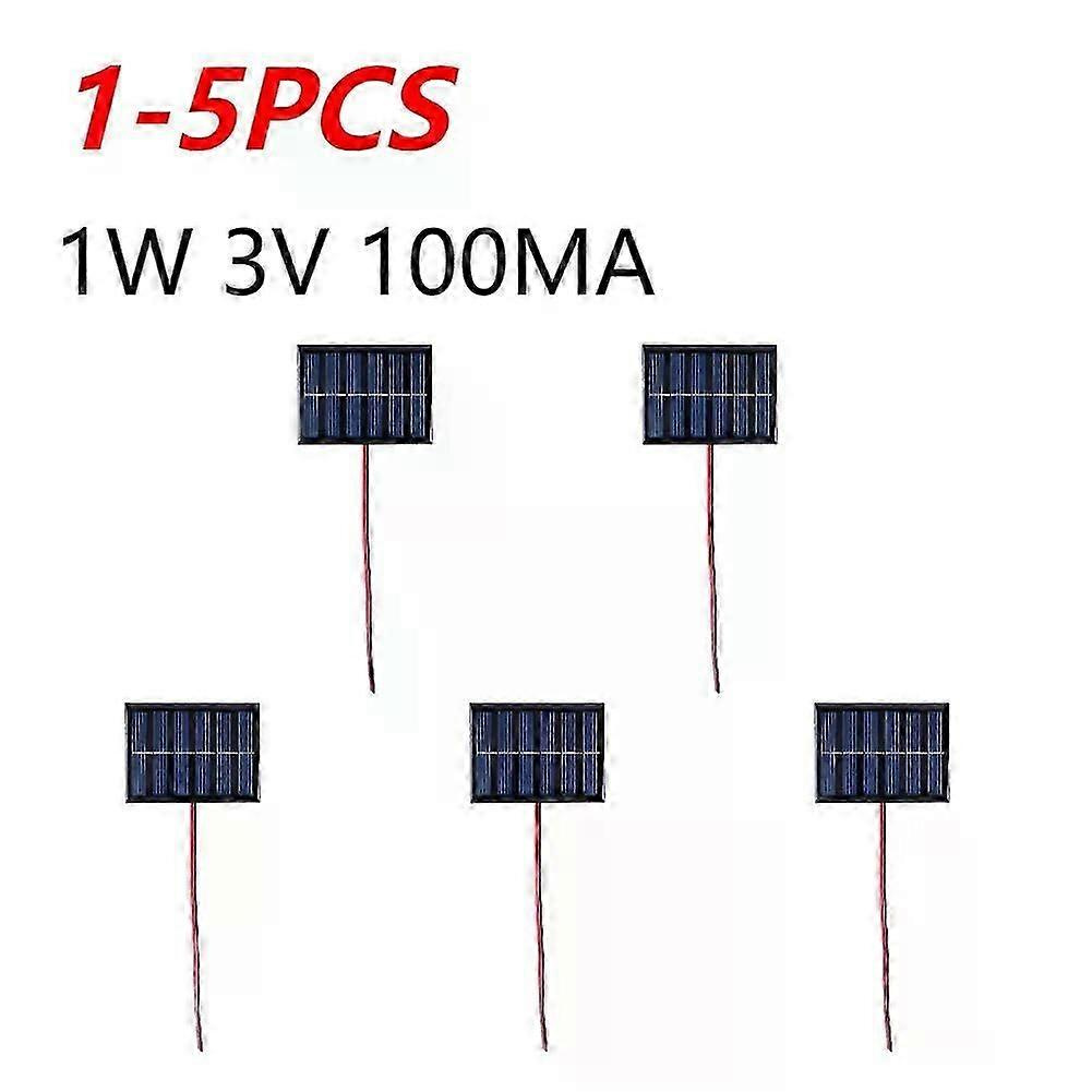 Mini-solarpanel Aus Polykristallinem Silizium, 1 W, 3 V, 100 Ma, Outdoor-solar-akkuladegerät, Notstromversorgung Für 2-3 V Akkuladung – Jxlgv