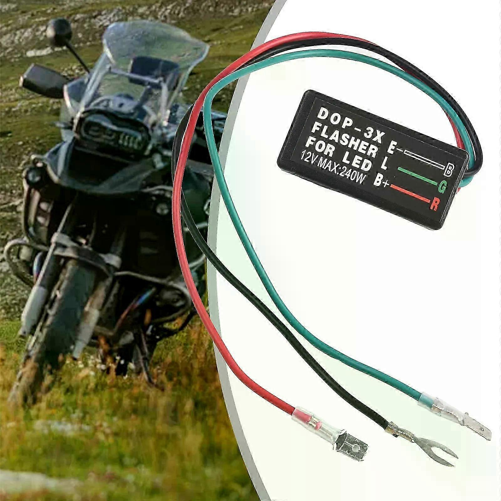 3-poliges 12v-elektronik-blinkerrelais Für Motorräder Und Atvs Mit Led-beleuchtung – Jxlgv