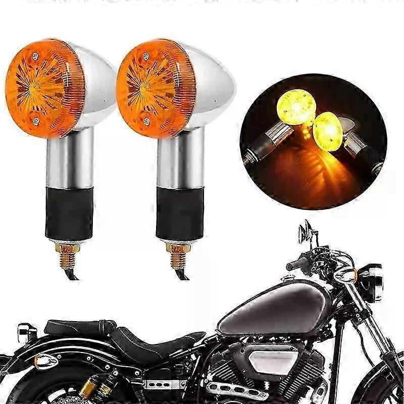 Paar Universelle Motorrad-blinker, Passend Für Honda, Kawasaki, Suzuki, Yamaha – Zubehör-jxlgv
