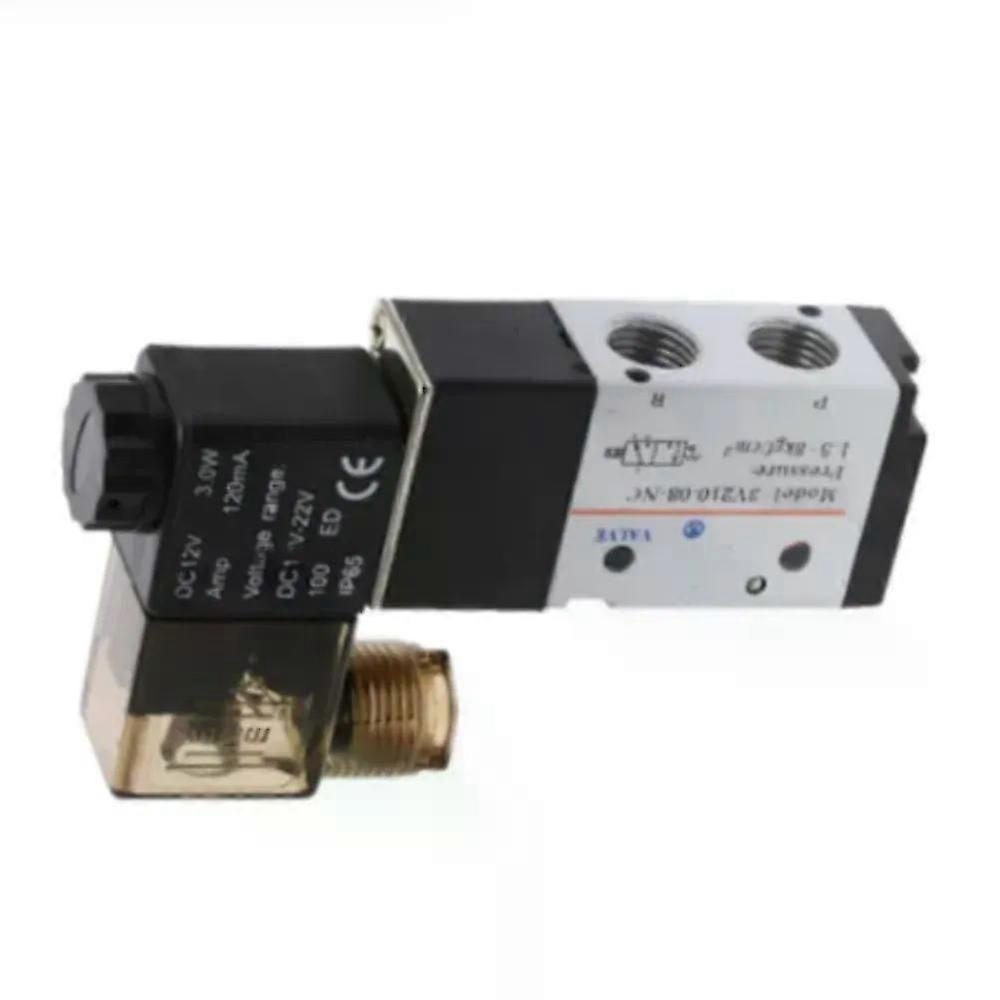 3v210-08 1/4 Bsp Dc 12v/24v Ac 36v/110v/220v 3-wege-2-positionen-magnetventil, Pneumatisch, Elektrisch, Aluminium-jxlgv