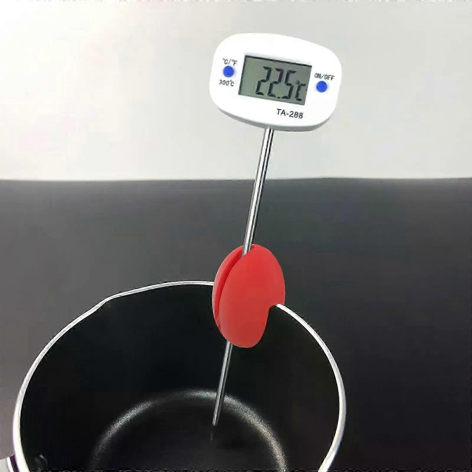 Feste Sondenklemme Passend Für Topfthermometerhalter Aus Silikon, Thermometerklemme Für Süßwarenherstellung, Temperatursonde, Topfklemme, Küchenhelfer-jxlgv