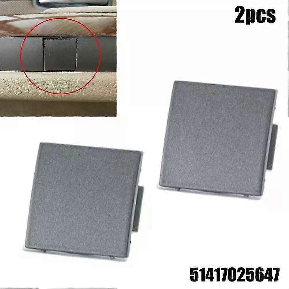 2 Stück Türverkleidungs-abdeckstopfen 51417025647 Passend Für Bmw 7er E65 E66 745i 02-08 Grau Abs Türklappenabdeckung Innenausstattung-jxlgv