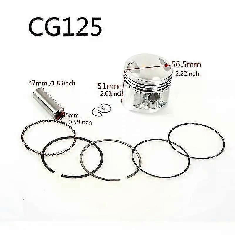 565-mm-kolben, 62-mm-ring, 15-mm-bolzen, Passend Für Honda-motorräder Cg125, Cg150 Und Cg200, Ersatzteil-nr. Jxlgv