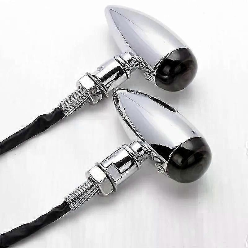 Verchromte Blinker, Motorradzubehör, Kugelförmig, Passend Für Cafe Racer, Chopper, Cruiser, Enduro, Suzuki Jxlgv
