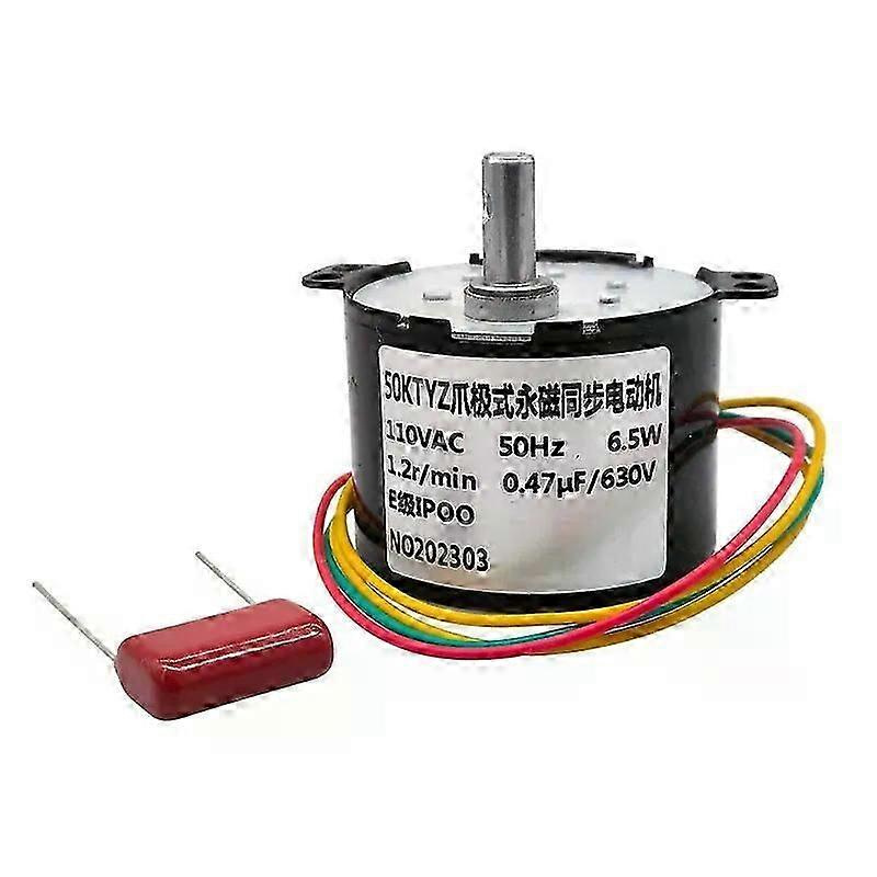 50ktyz Wechselstrom-synchronmotor 110 V/120 V/127 V, 6 W, Drehzahlreduziermotor, Steuerbar, Positive Und Negative Inversion – Jxlgv